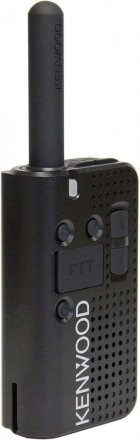 Radio Portátil KENWOOD PKT-03, UHF 440-480 MHz, 1.5 W, 4 canales preconfigurados y reprogramables. Incluye antena, batería, cargador y banda.