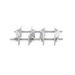 Juego de dos abrazaderas dobles TELEWAVE ANTC-482, para mástiles de 3.8 a 8.9 cm, con Separación entre centros de 12 cm.