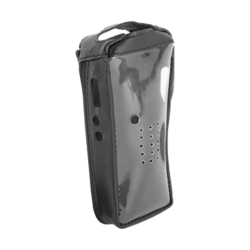 Funda Reforzada de piel con frente transparente SYSCOM FSM-TK-2212T, para radios TK-2212, TK-2212L, TK-3212 y TK-3212L.