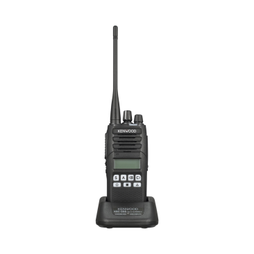 Radio portátil KENWOOD NX-1300-AK5, UHF 400-470 MHz, Analógico, 5 Watts, 260 canales, 9 teclas, GPS, IP55, MIL-STD-810. Incluye antena, batería, cargador y clip.