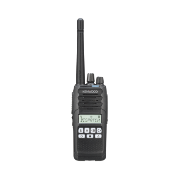 Radio portátil KENWOOD NX-1300-AK5, UHF 400-470 MHz, Analógico, 5 Watts, 260 canales, 9 teclas, GPS, IP55, MIL-STD-810. Incluye antena, batería, cargador y clip.