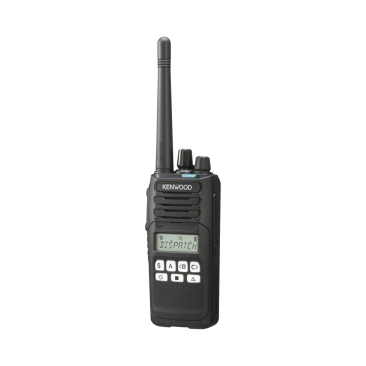 Radio portátil KENWOOD NX-1300-AK5, UHF 400-470 MHz, Analógico, 5 Watts, 260 canales, 9 teclas, GPS, IP55, MIL-STD-810. Incluye antena, batería, cargador y clip.