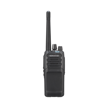 Radio portátil KENWOOD NX-1300-AK, UHF 450-520 MHz, Analógico, 5 Watts, 64 canales, GPS, IP55, MIL-STD-810. Incluye antena, batería, cargador y clip.