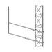 Brazo tipo "F" SYSCOM TOWERS SBL-45G, para tramos STZ-45G, galvanizado por inmersión caliente.