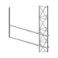 Brazo tipo "F" SYSCOM TOWERS SBL-45G, para tramos STZ-45G, galvanizado por inmersión caliente.