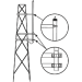 Kit para montaje lateral en Torre HUSTLER SMK-450HX, antenas UHF Serie HX Hustler.